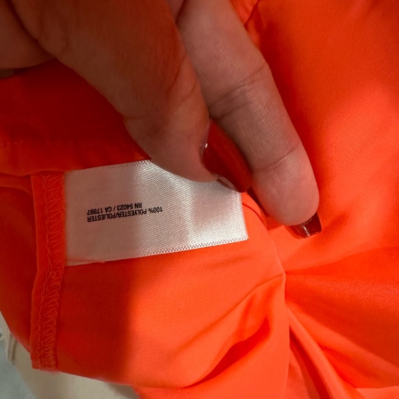 Neon coral oversized t shirt - Picture 4 of 4